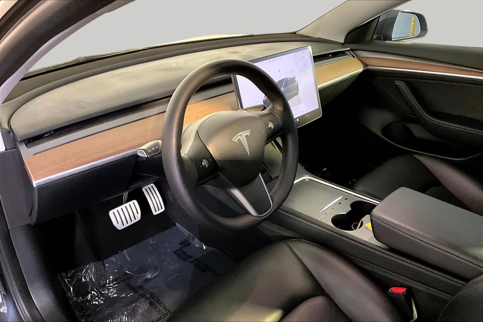 Used 2023 Midnight Silver Metallic Tesla Performance image 16