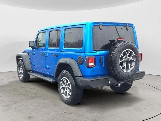New 2026 Hydro Blue Pearl Coat Jeep 4-DOOR SPORT S image 3