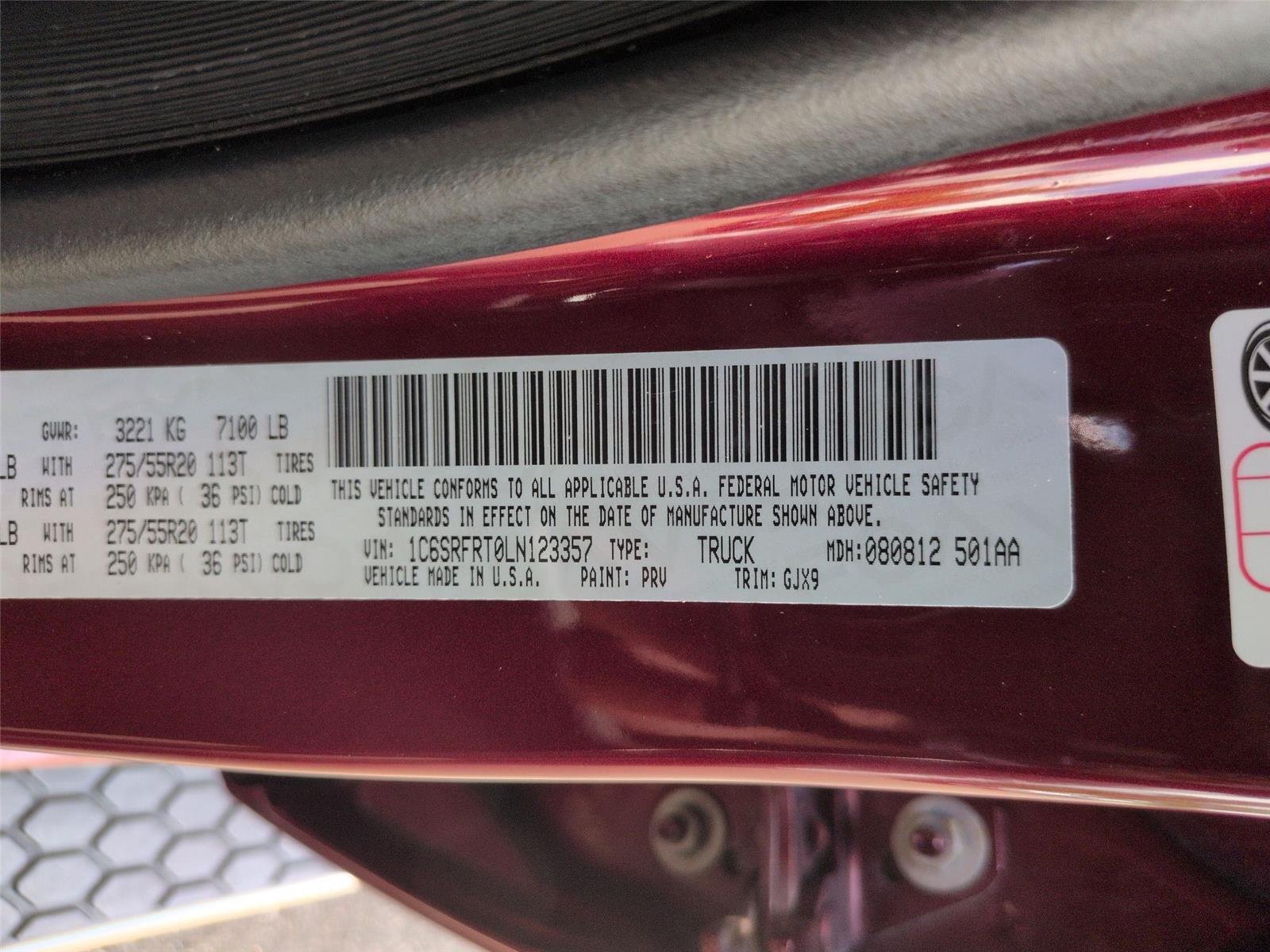 Used 2020 Delmonico Red Pearlcoat Ram Laramie image 40