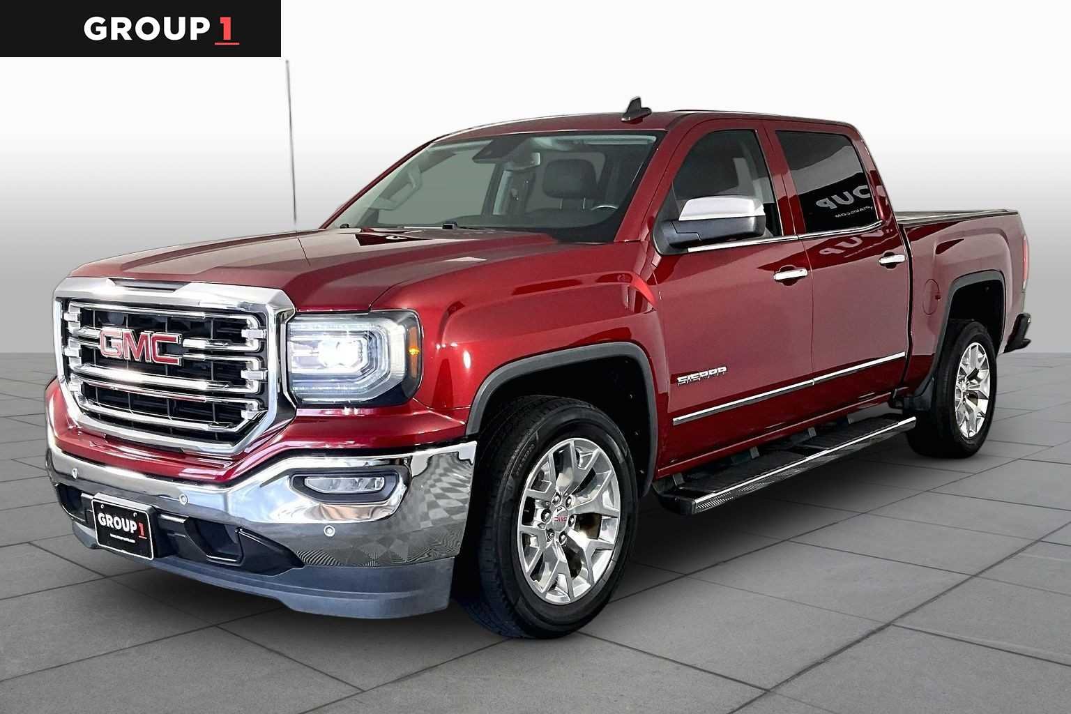 Used 2018 RED QUARTZ TINTCOAT GMC SLT image 1