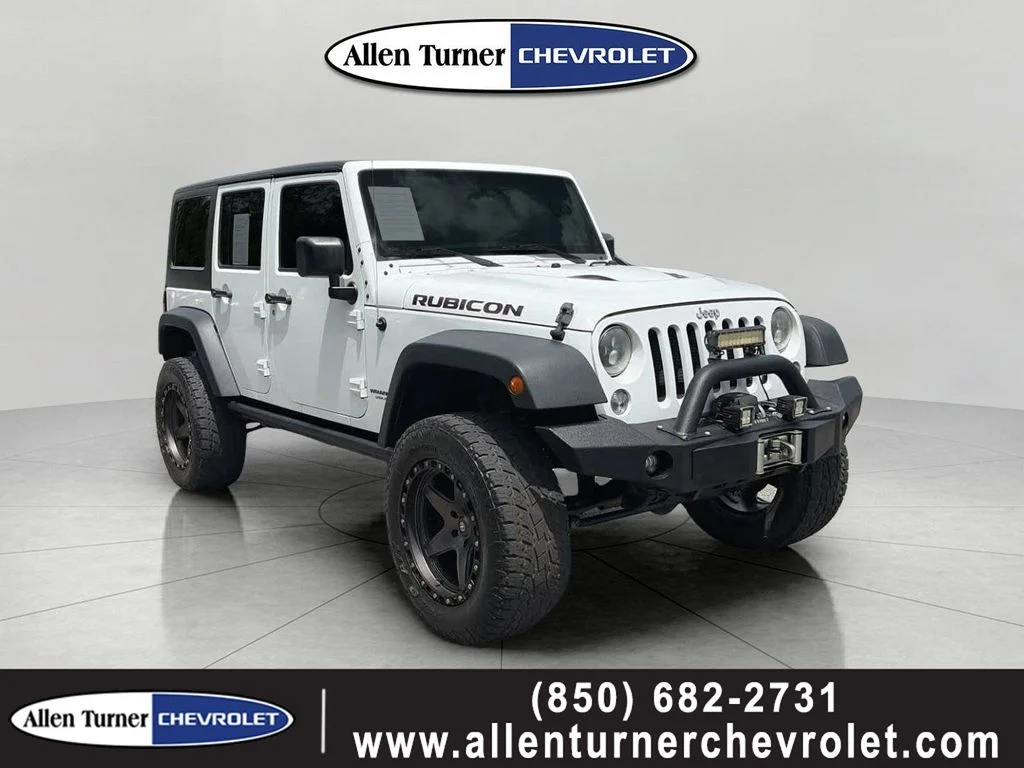 Used 2016 White Jeep Unlimited Rubicon image 1