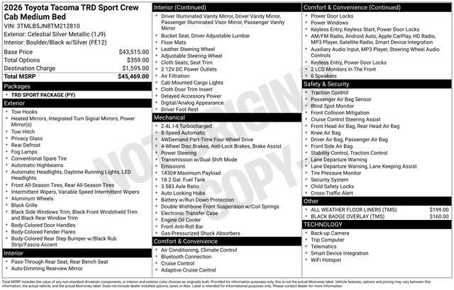 2026 Toyota Tacoma TRD Sport - Photo 6