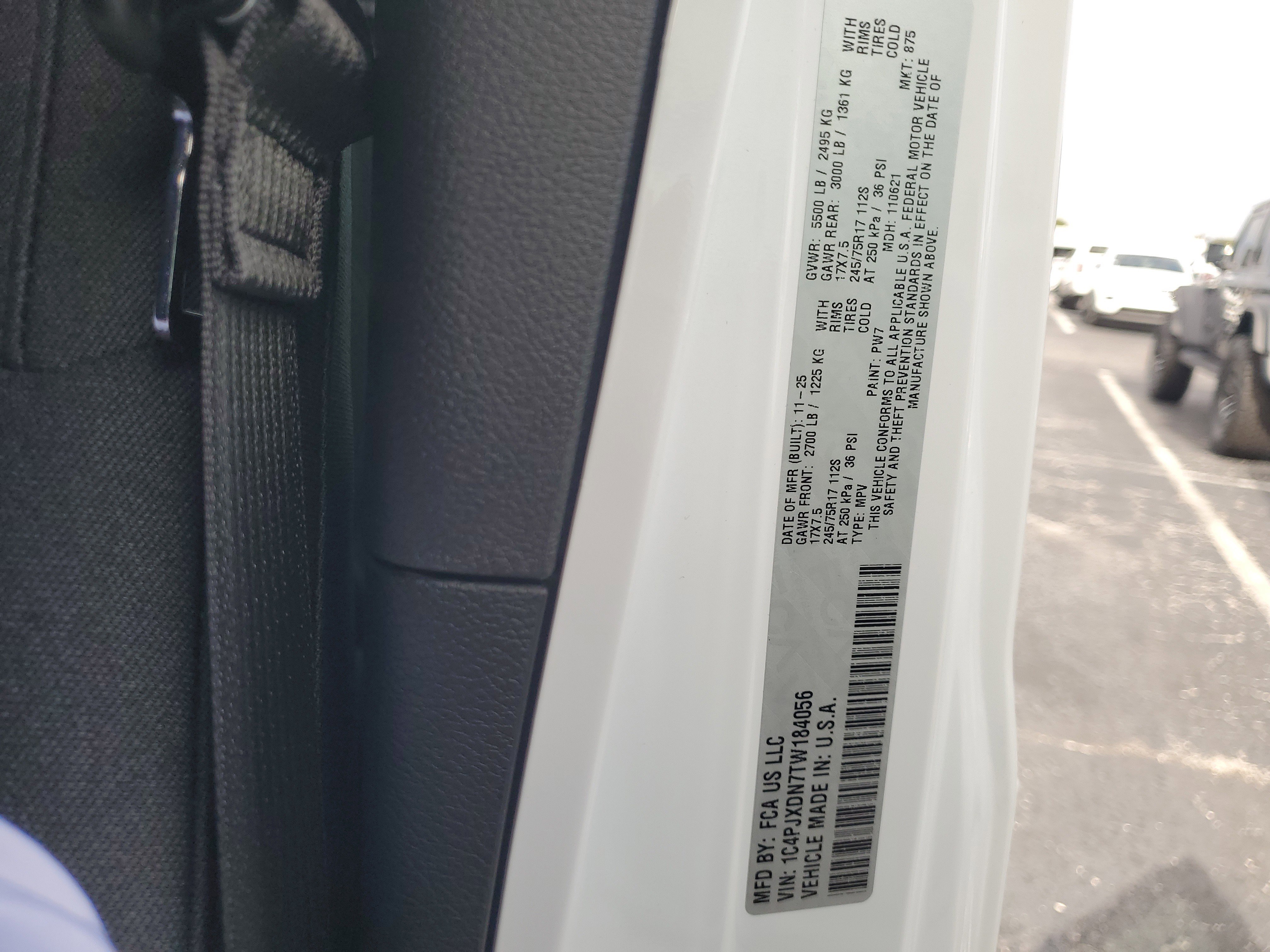 New 2026 Bright White Clear-Coat Exterior Paint Jeep Sport image 15