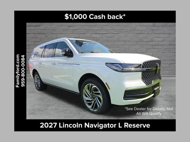 New 2027 Pristine White Metallic Tri-Coat Lincoln Reserve L image 1