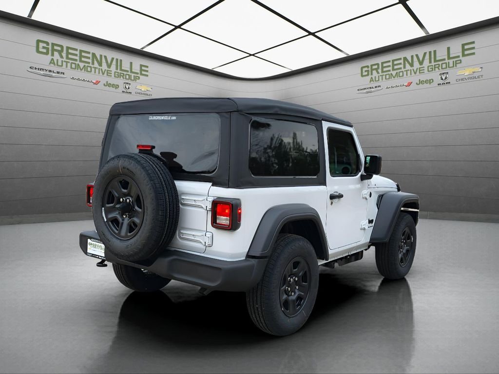 New 2026 Bright White Clear-Coat Exterior Paint Jeep 2DR Sport image 7