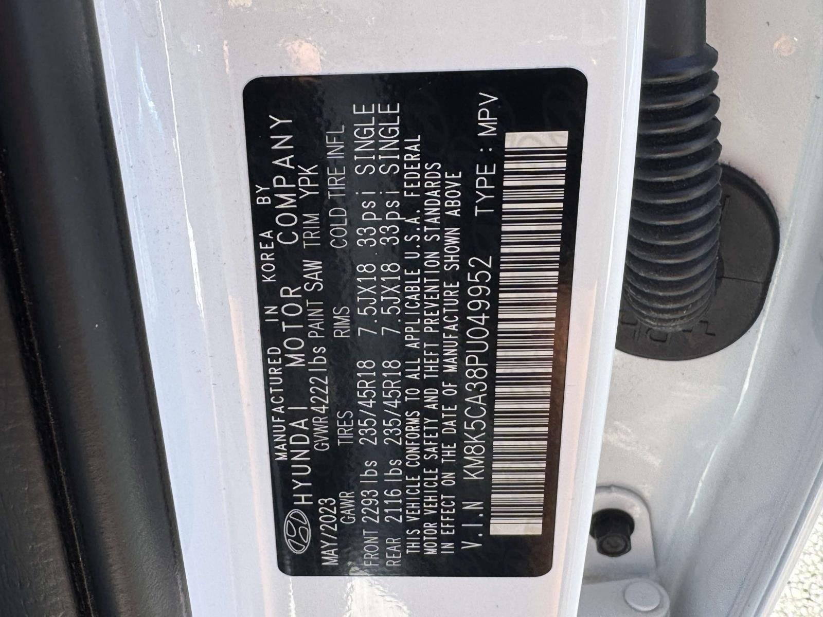 Used 2023 Lunar White Hyundai Limited image 30