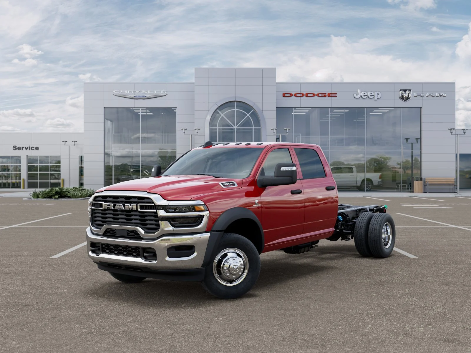 New 2026 Flame Red Clear-Coat Exterior Paint RAM Tradesman image 53