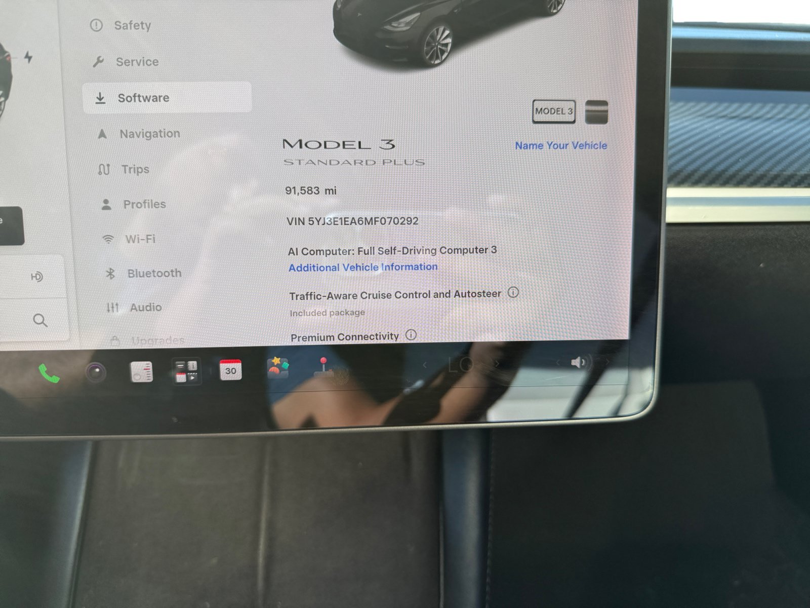 Used 2021 Black Tesla Standard Range Plus image 11