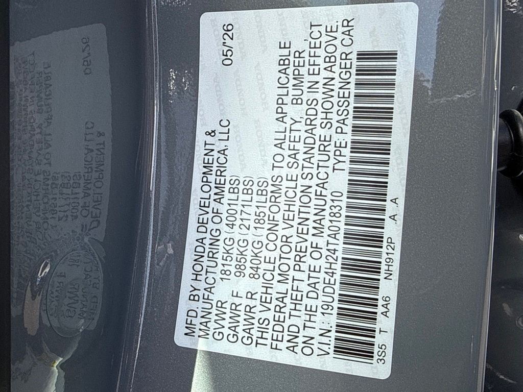 New 2026 Urban Gray Pearl Acura Base image 27
