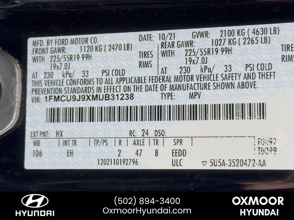 Used 2021 Antimatter Blue Metallic Ford Titanium image 33