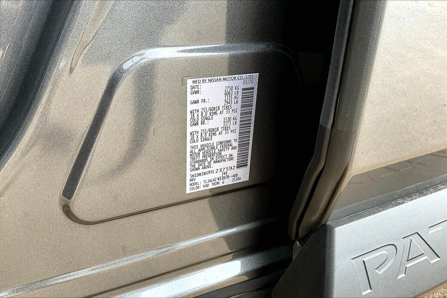 New 2026 Gun Metallic Nissan SV image 17