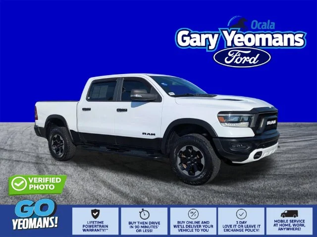 Certified Used 2019 Bright White Clearcoat Ram Rebel image 1
