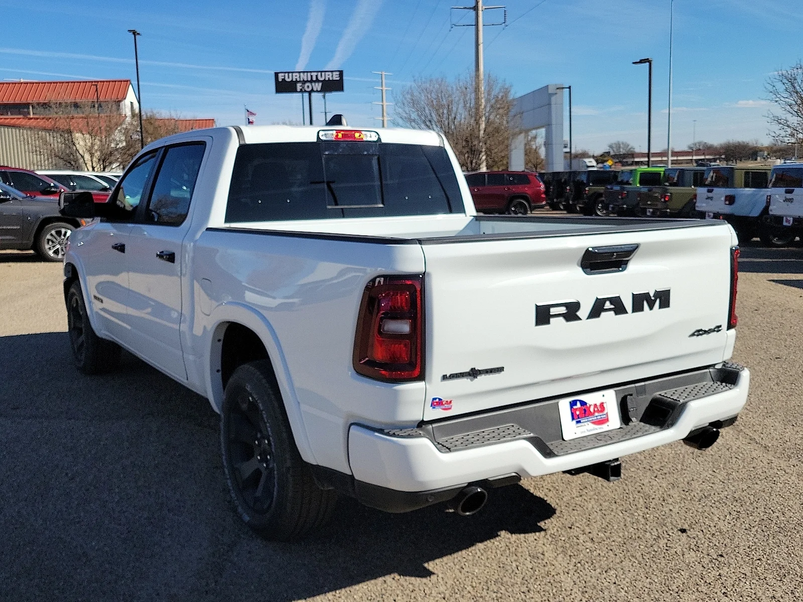 New 2026 PW7 Bright Whit Ram LONE STAR CREW CAB 4X4 5