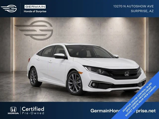 Certified Used 2020 Platinum White Pearl Honda EX image 1