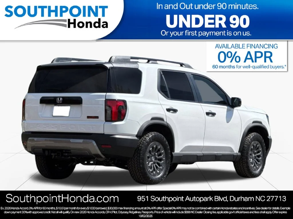 New 2026 Platinum White Pearl Honda TrailSport image 3