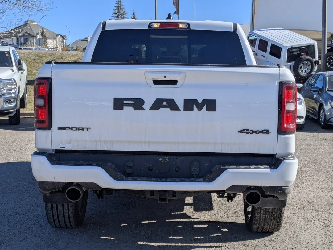 New 2026 White RAM Sport - - Night Edition - Sport Lvl 1 Grp - 5.7L HEMI V8 eTorque - Pano Sunroof & More! image 7