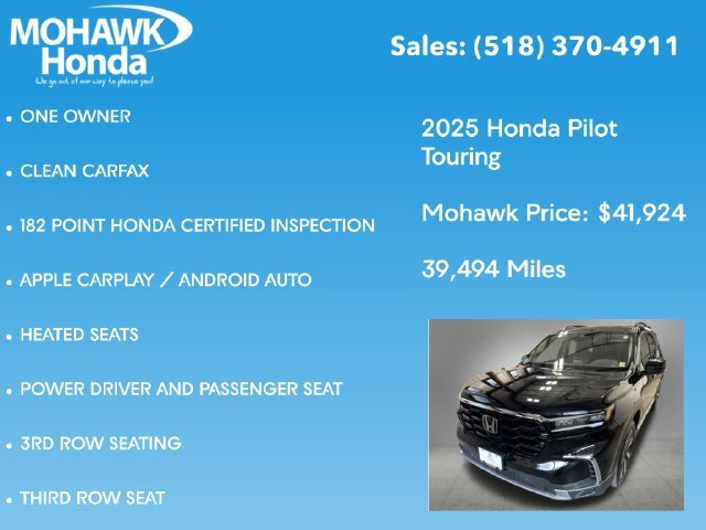 Certified Used 2025 Crystal Black Pearl Honda Touring image 16