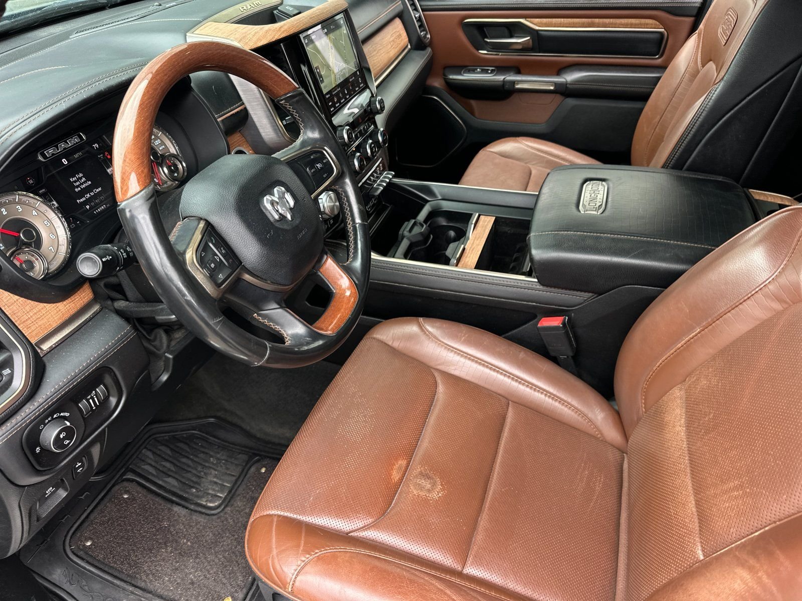 Used 2021 Patriot Blue Pearlcoat Ram Laramie Longhorn image 9