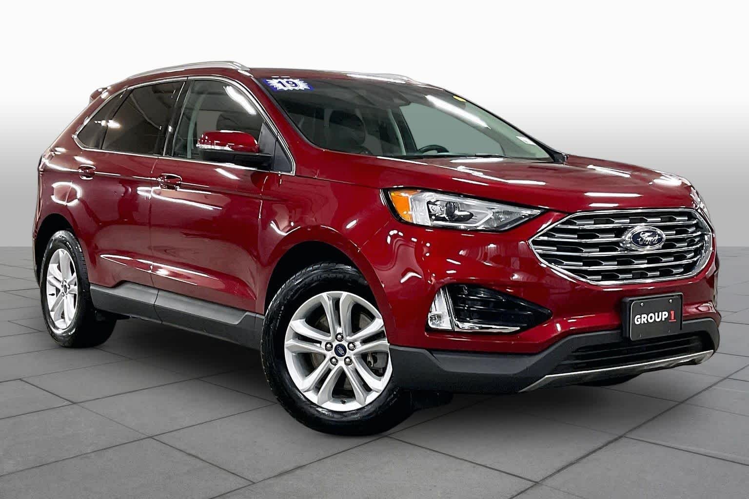 Used 2019 Ruby Red Metallic Tinted Clearcoat Ford SEL image 3