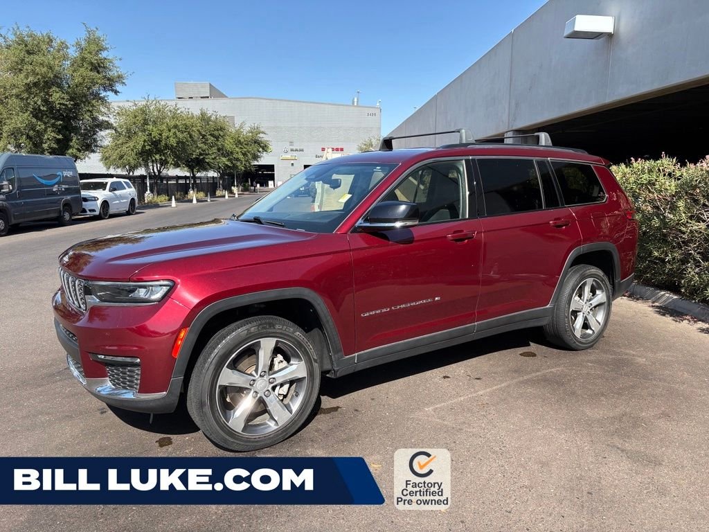 Certified Used 2022 Red Jeep Limited image 1