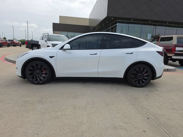 Used 2025 Pearl White Multi-Coat Tesla Performance image 8