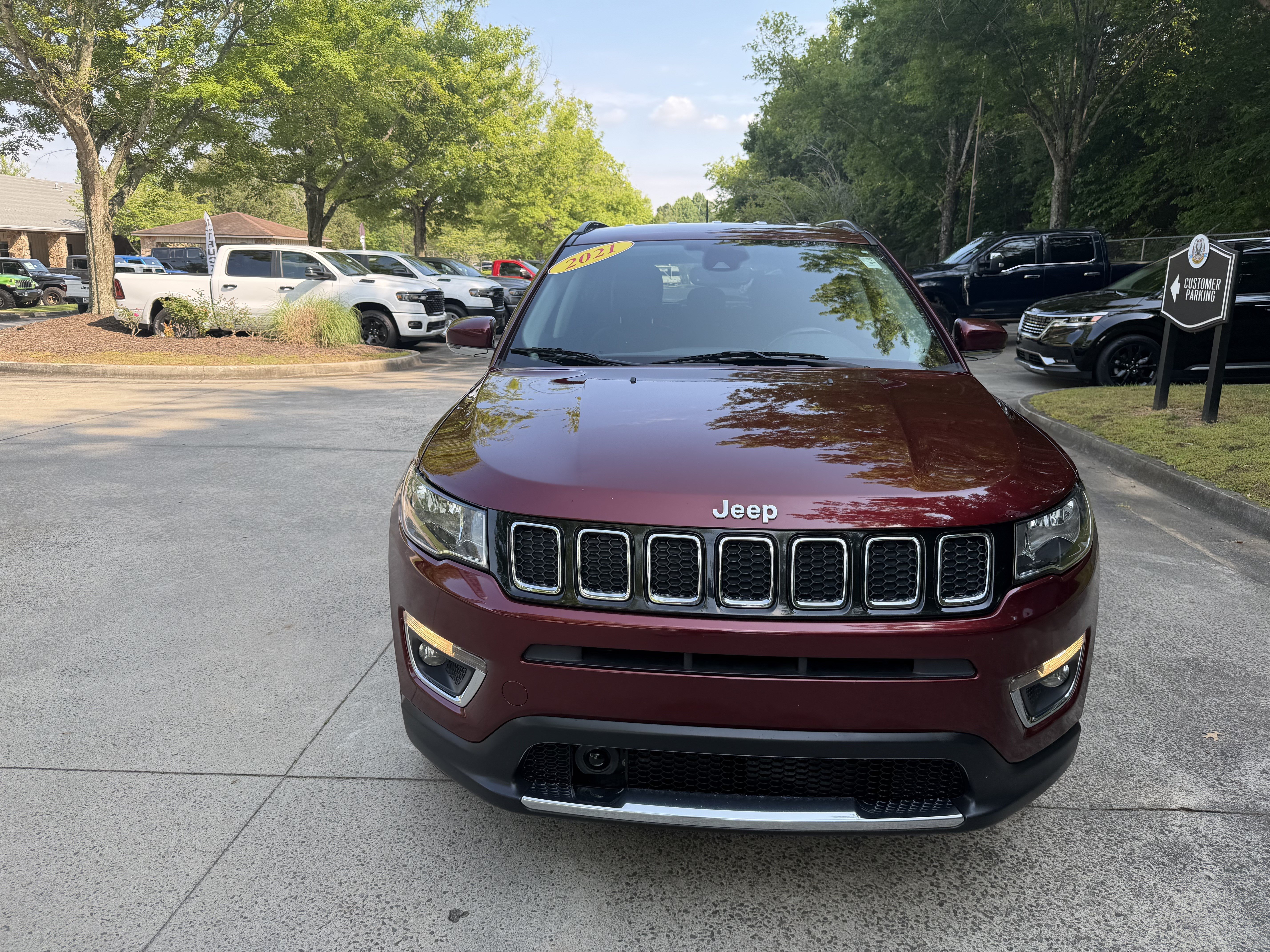 Used 2021 Jeep Compass Limited with VIN 3C4NJDCB2MT591058 for sale in Jasper, GA