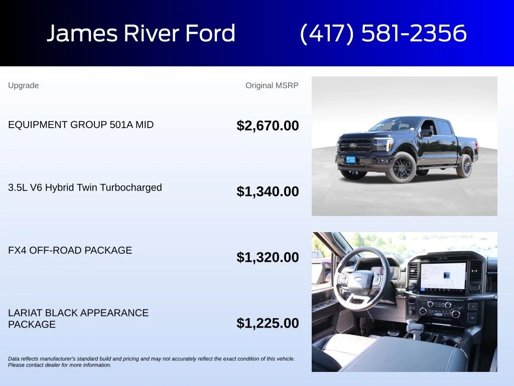New 2026 Agate Black Metallic Ford Lariat® image 5