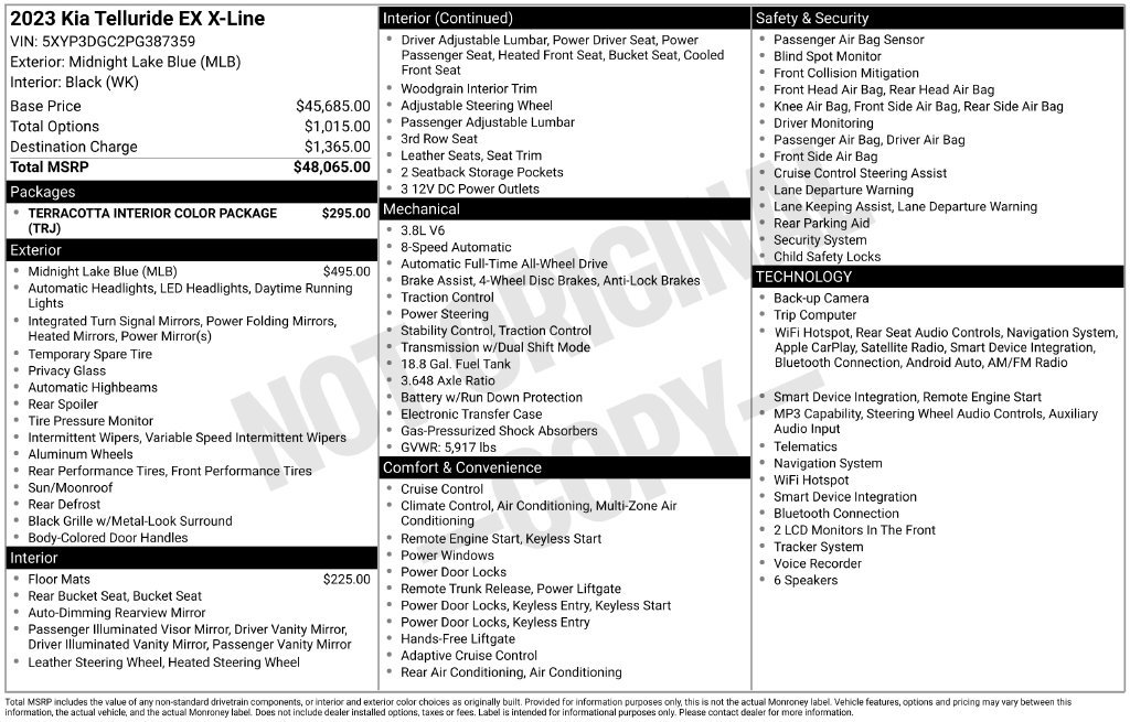 Used 2023 Black Kia EX X-Line image 27