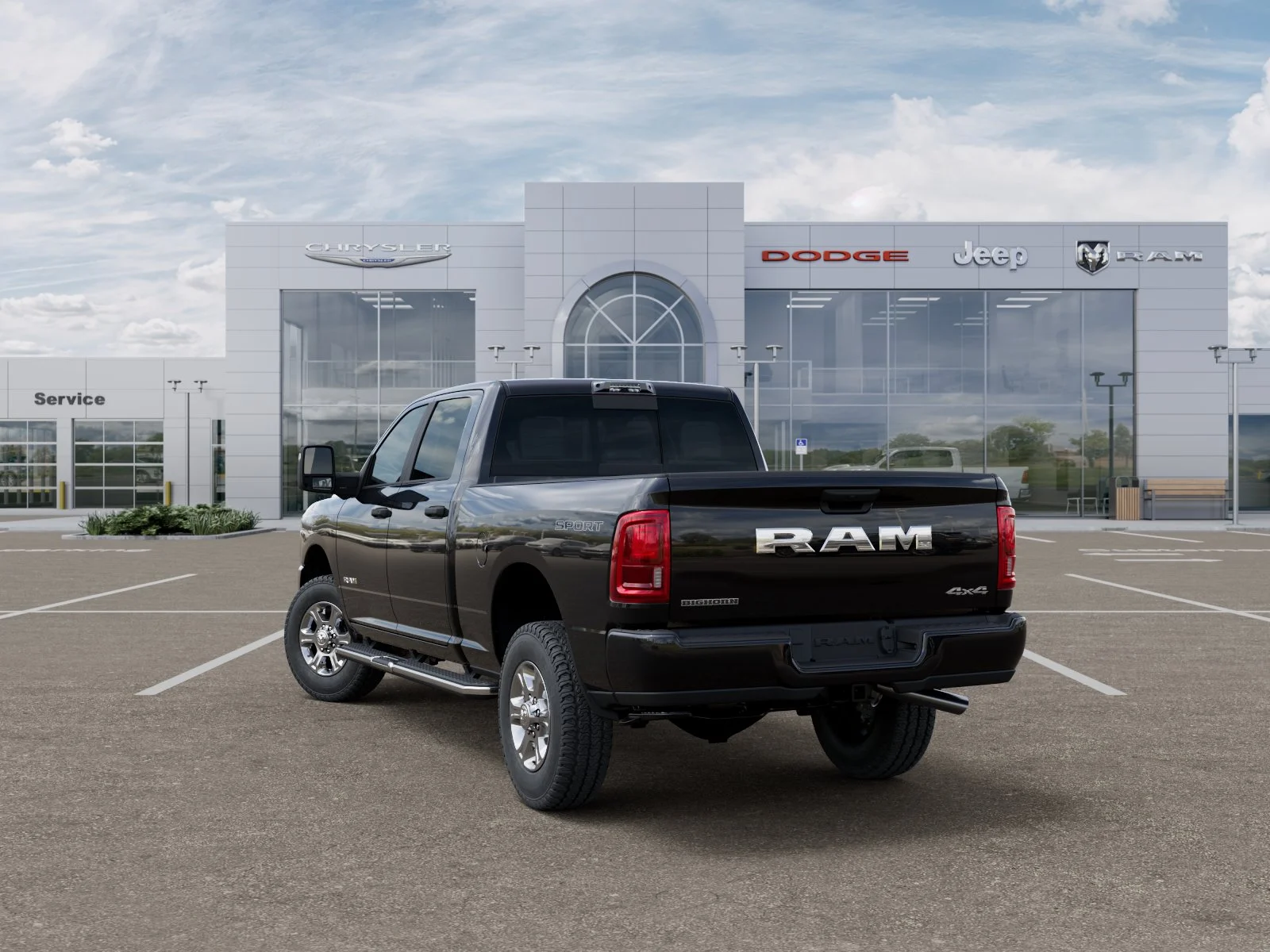 New 2026 Diamond Black Crystal Pearl-Coat Exterior Paint RAM Big Horn image 29