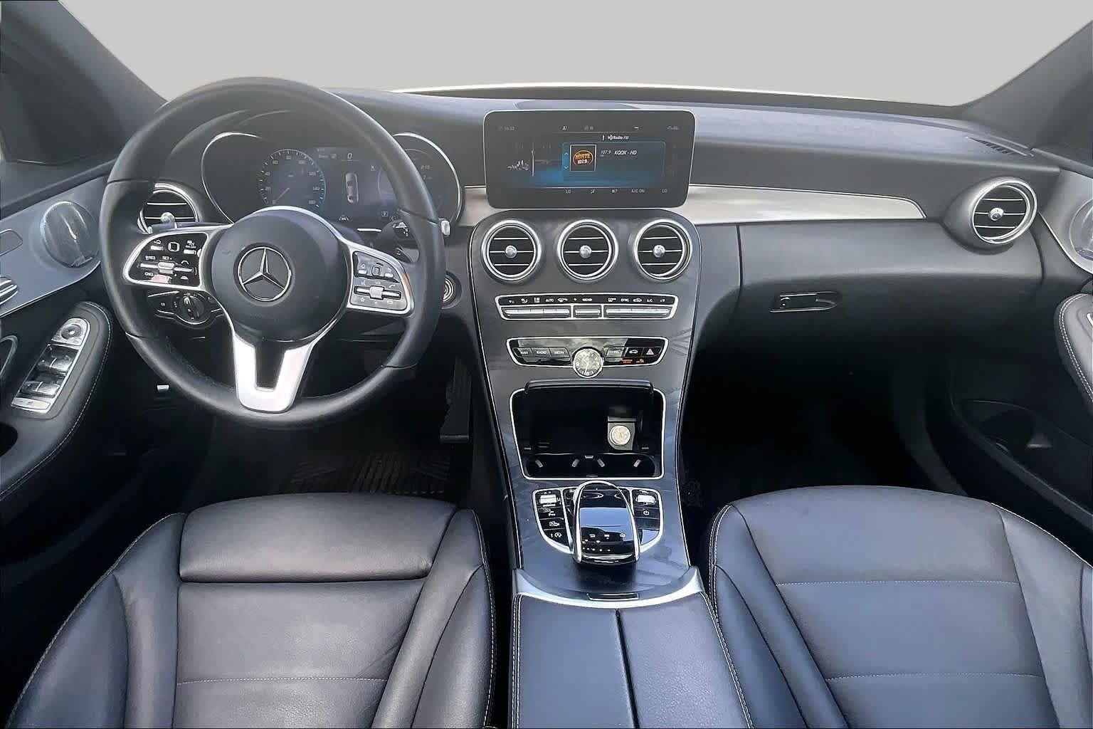 Used 2021 designo Diamond White Metallic Mercedes-Benz C 300 image 14