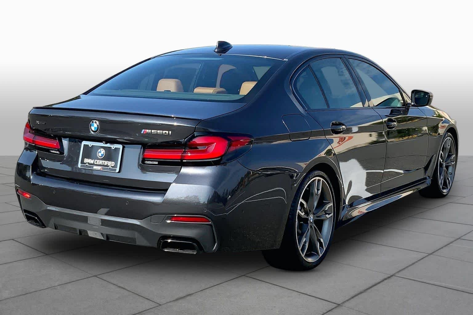 Certified Used 2023 Dark Graphite Metallic BMW M550i xDrive image 12
