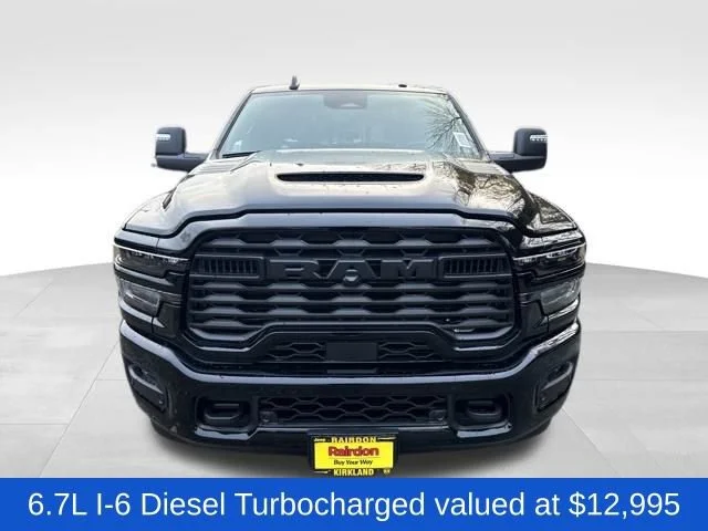 New 2026 Diamond Black Crystal Pearl-Coat Exterior Paint RAM Tradesman image 3
