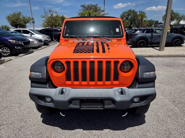 Used 2018 Orange Jeep Unlimited Sport S image 18