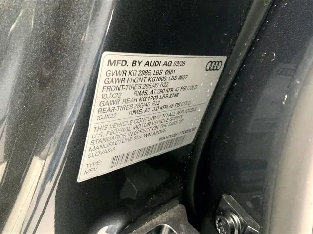 New 2026 Gray Audi 4.0T Prestige image 9