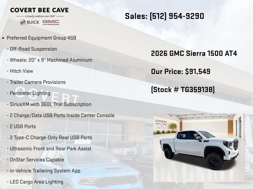 New 2026 Summit White GMC AT4 image 19