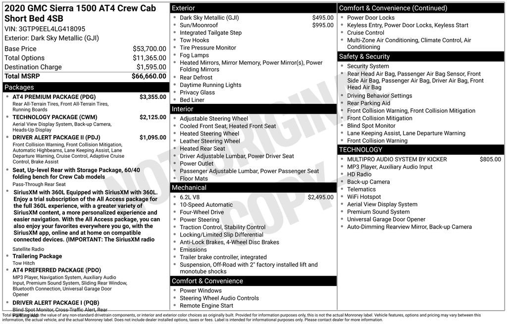 Used 2020 Blue GMC AT4 image 35
