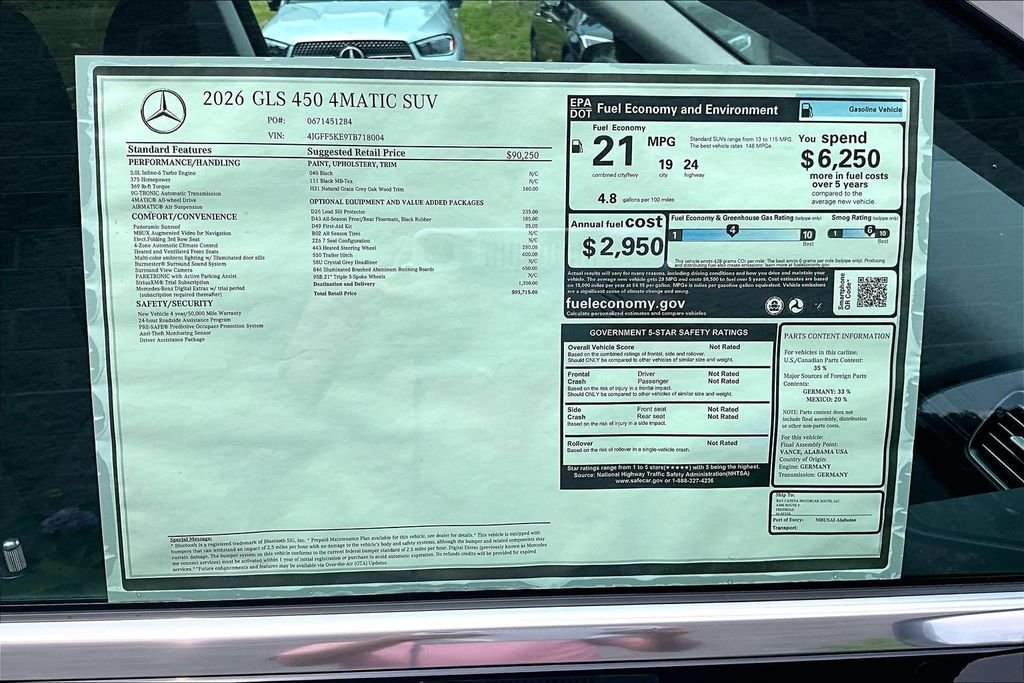 New 2026 Black Mercedes-Benz GLS 450 image 14