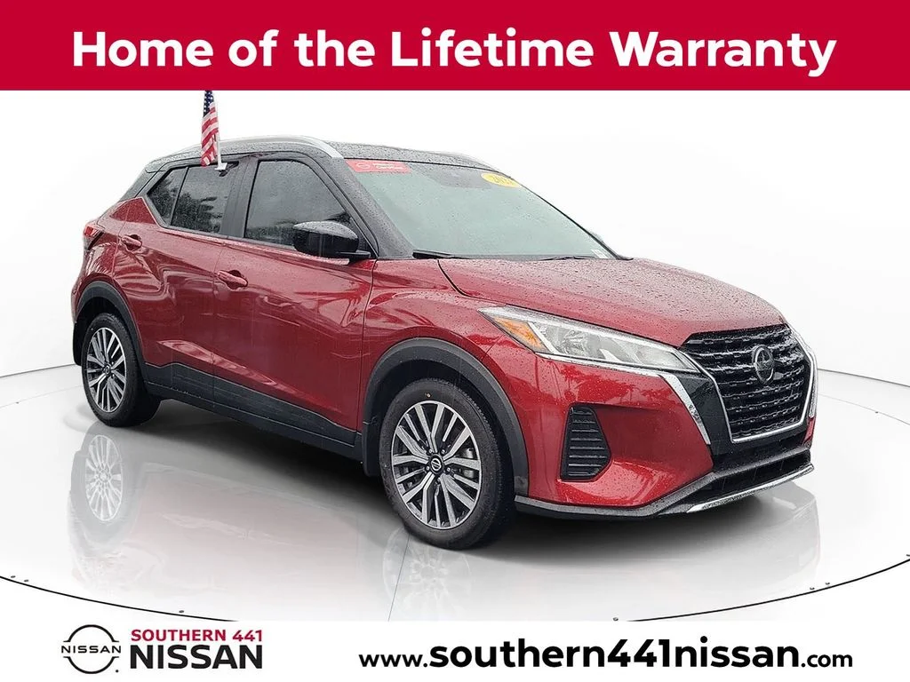 Certified Used 2021 Red Nissan SV image 1