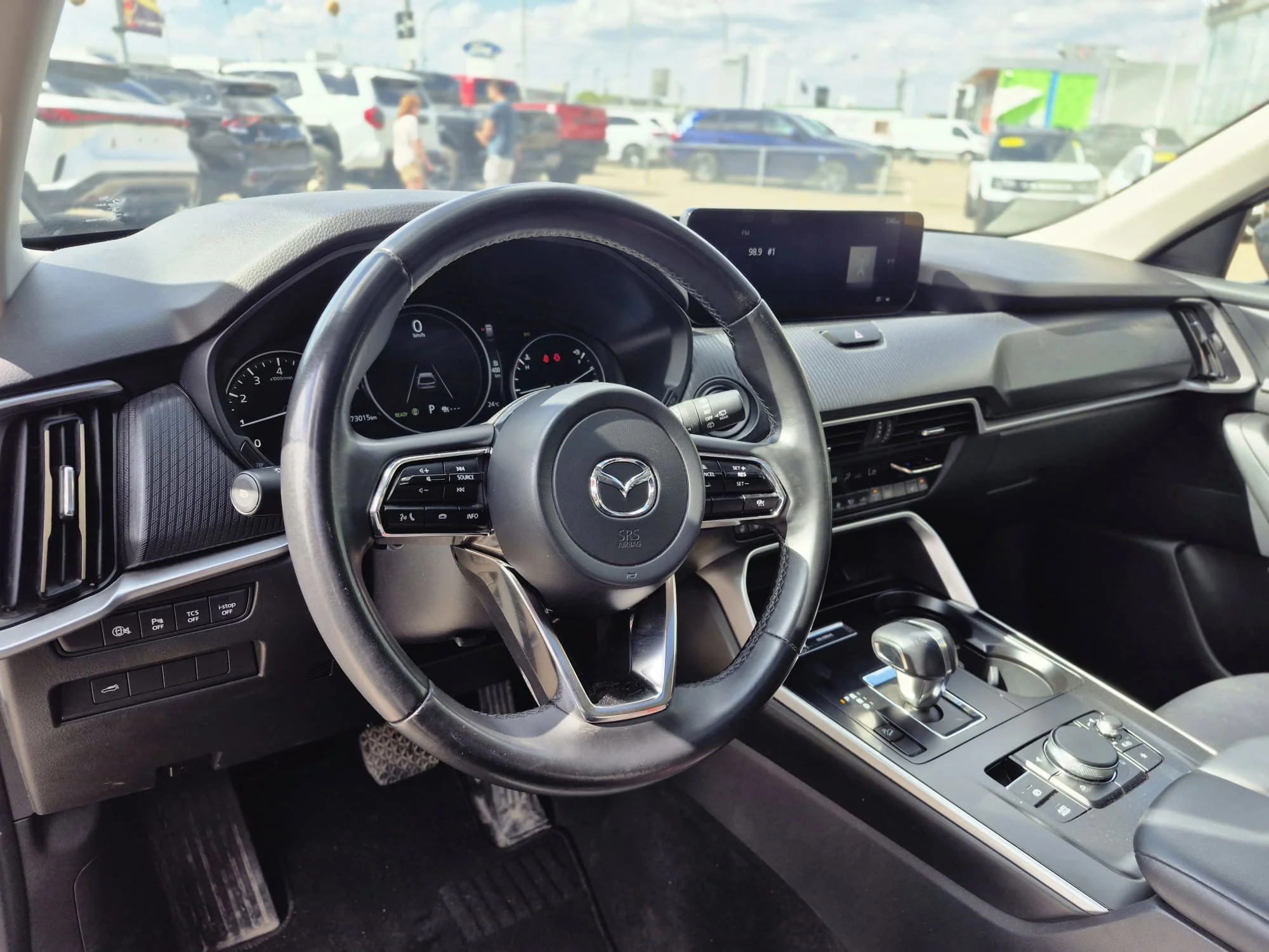 Certified Used 2025 Rhodium White Metallic Mazda GS-L AWD*Adaptive Cruise | Htd Leather | Sunroof | Htd Wheel | Blind Spot Detection | Park Assist image 6