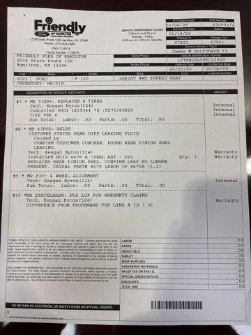 Used 2023 Gray Metallic Ford Lariat image 4