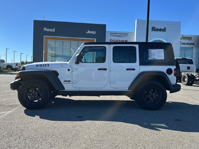 Used 2023 Jeep Wrangler 4-Door Willys with VIN 1C4HJXDN0PW695537 for sale in Kansas City