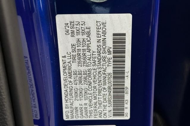 Certified Used 2024 Canyon River Blue Metallic Honda EX image 38