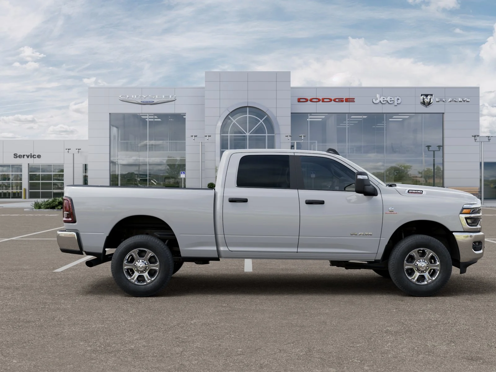 New 2026 Bright White Clear-Coat Exterior Paint RAM Big Horn image 48