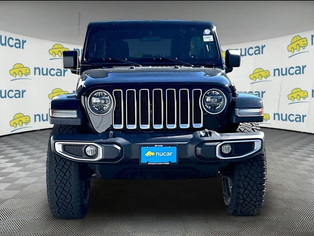 Used 2020 Black Clearcoat Jeep Unlimited Sahara image 2