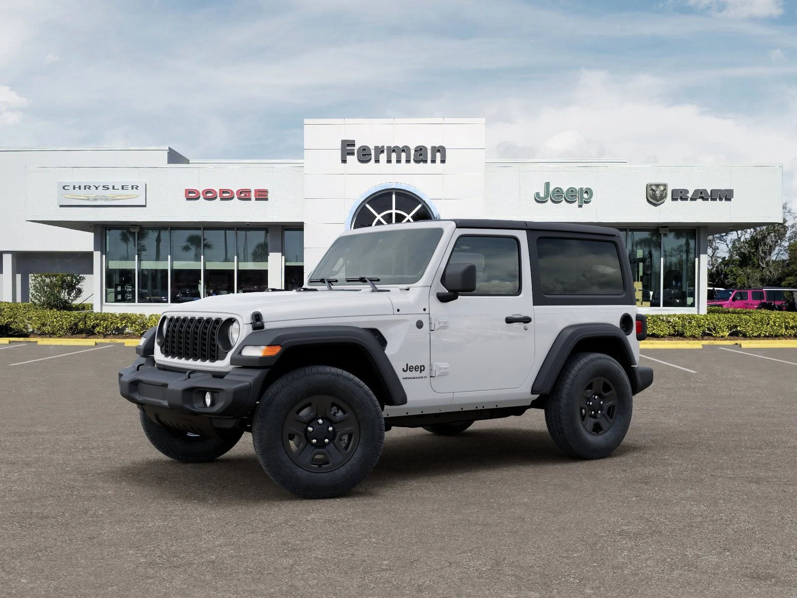 New 2026 Bright White Clear-Coat Exterior Paint Jeep Sport image 35