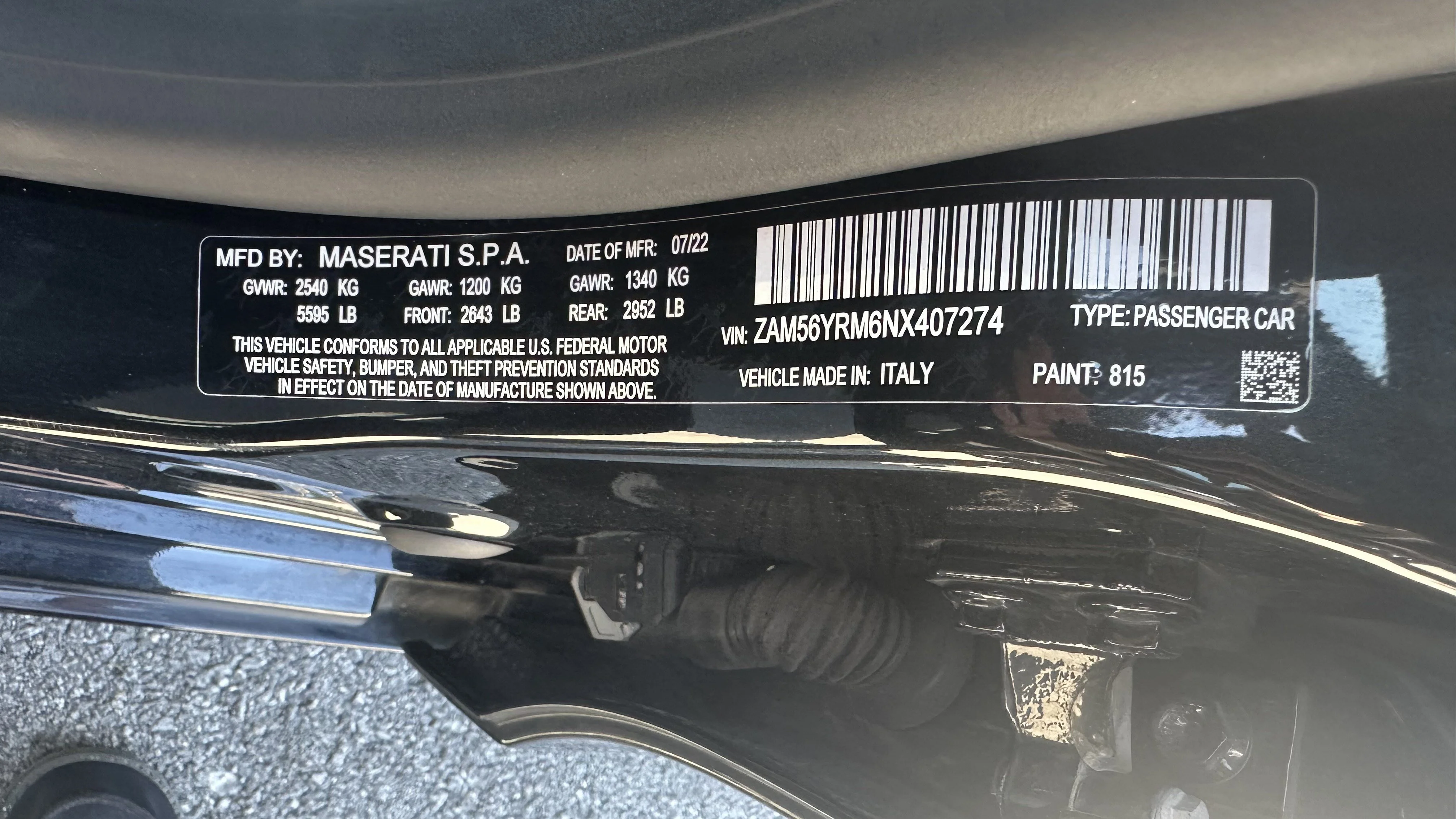 Used 2022 Nero Ribelle Metallic Maserati Modena Q4 image 34