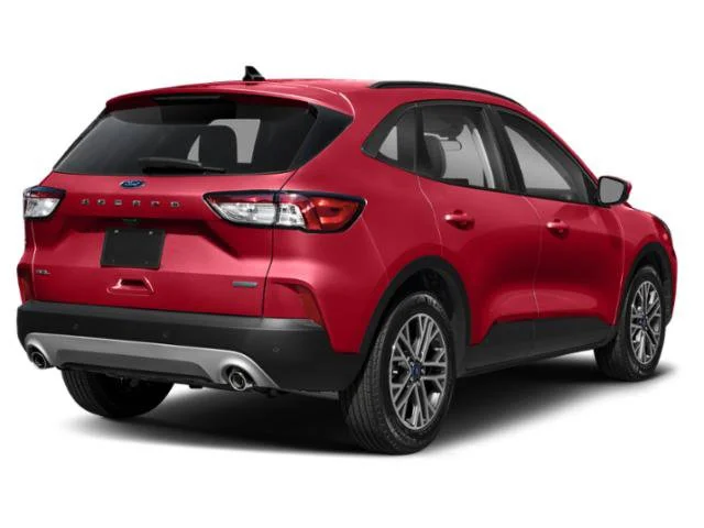 Used 2021 Rapid Red Metallic Tinted Clearcoat Ford SEL image 2