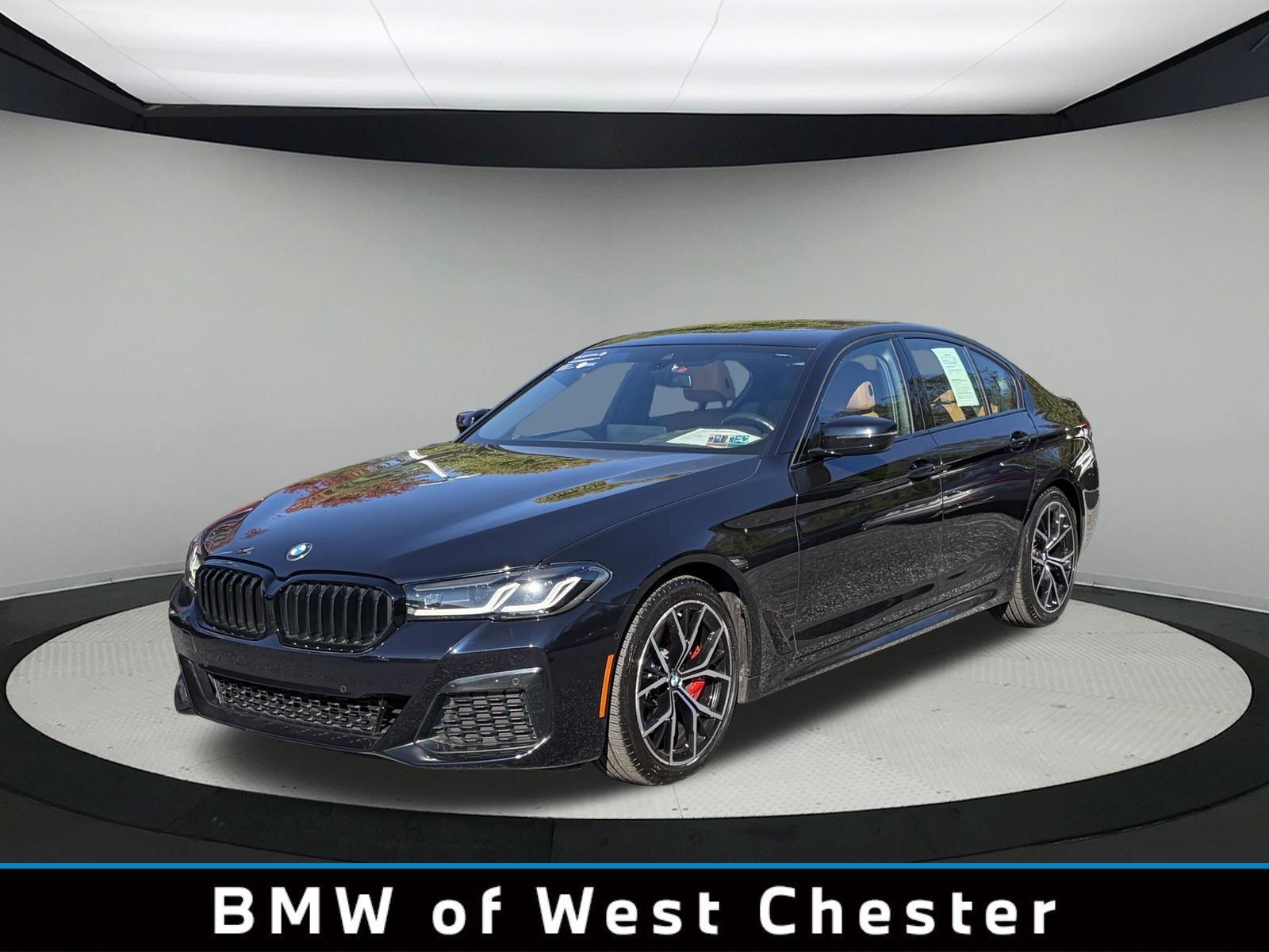 Certified Used 2023 Carbon Black Metallic BMW 530i xDrive image 1