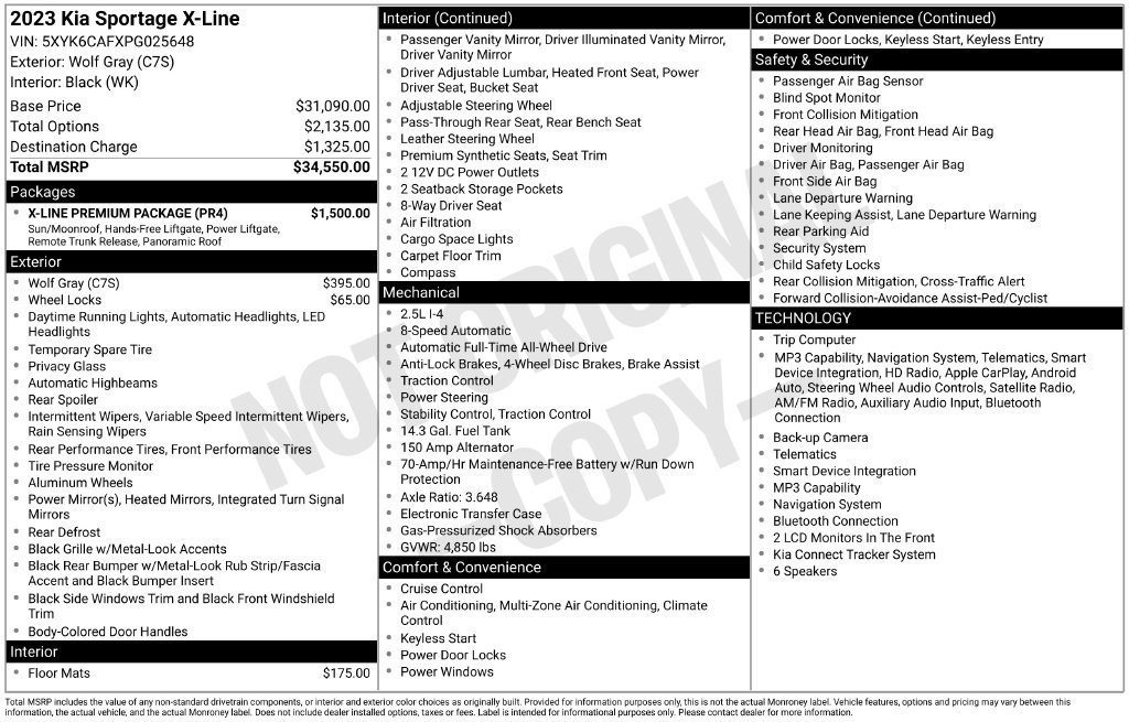 Used 2023 Gray Kia X-Line image 40