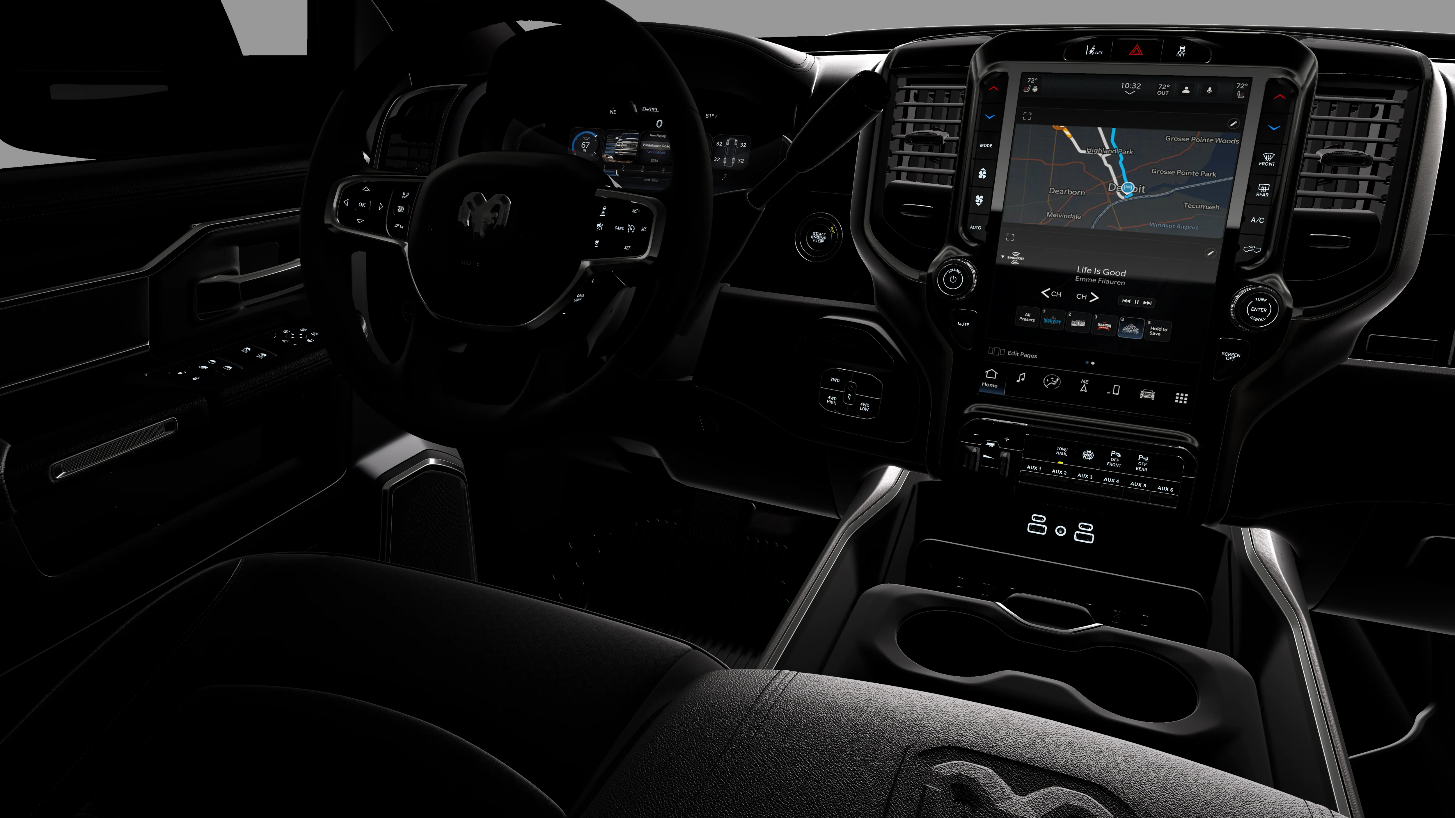 New 2026 Diamond Black Crystal Pearl-Coat Exterior Paint RAM LARAMIE image 21